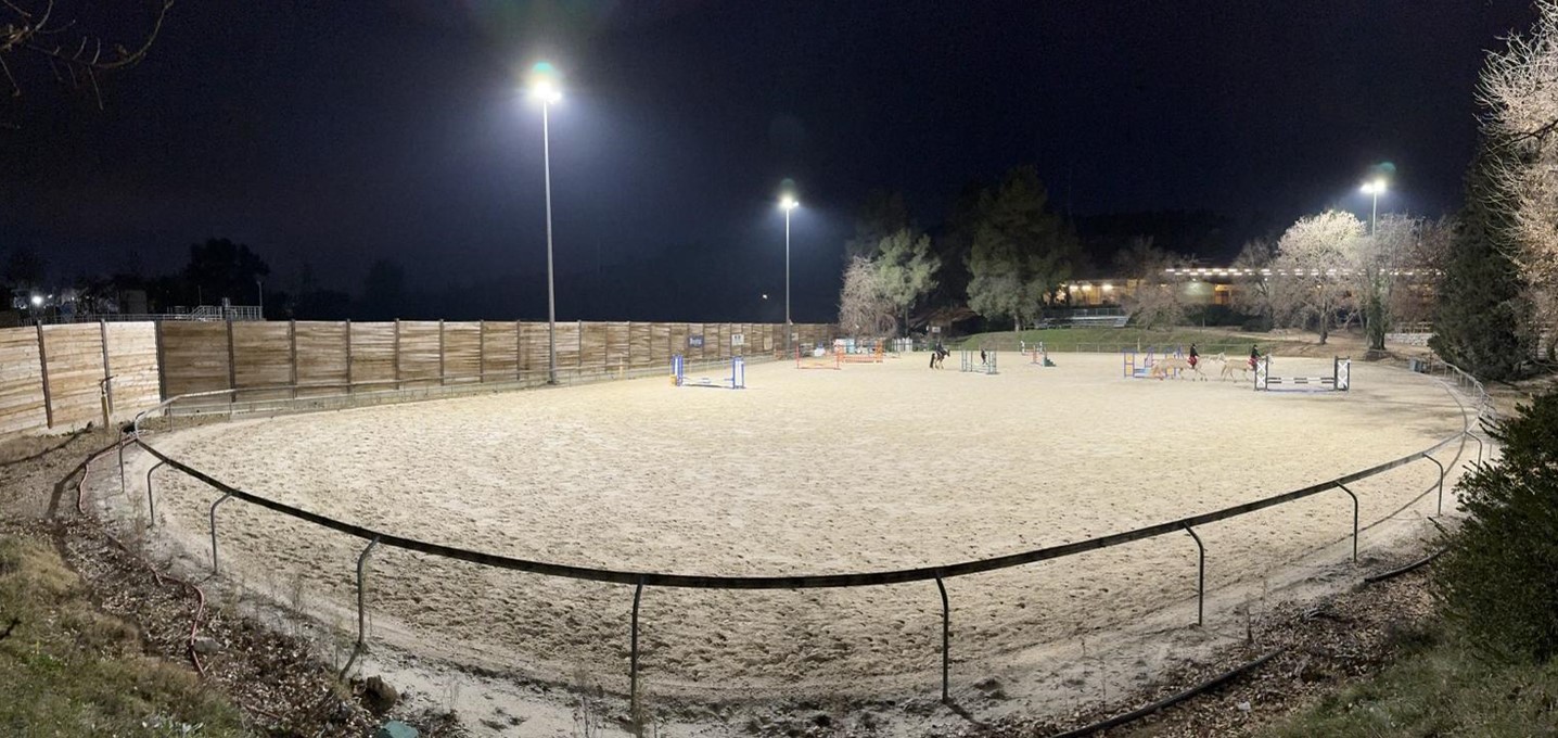 PROXIMAL lighting outdoor arena for Grasse Equestrian Club