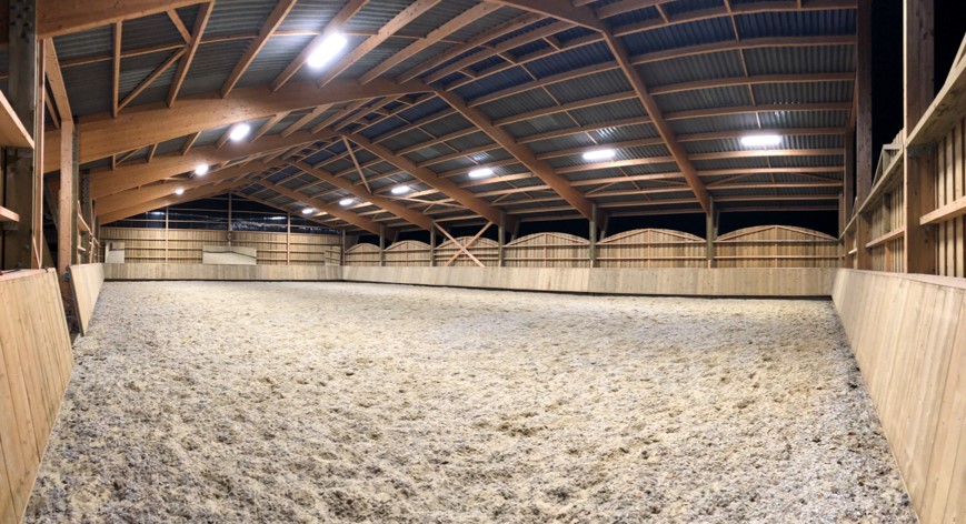 Cottereau breeding: horse arena lighted by PROXIMAL