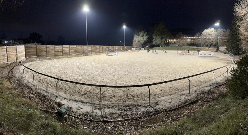 PROXIMAL lighting for the outdoor areana of Grasse Equestrian Club.